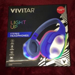 Vivitar light up stereo headphones